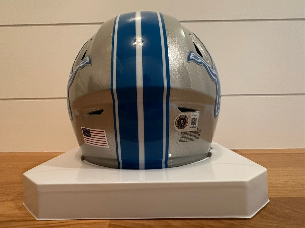 Isaac TeSlaa Signed Lions SpeedFlex MIDI Helmet Beckett Mirrored Visor