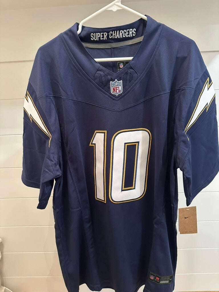 Justin Herbert #10 Los Angeles Chargers Nike Dri-FIT Limited Jersey Navy XL –