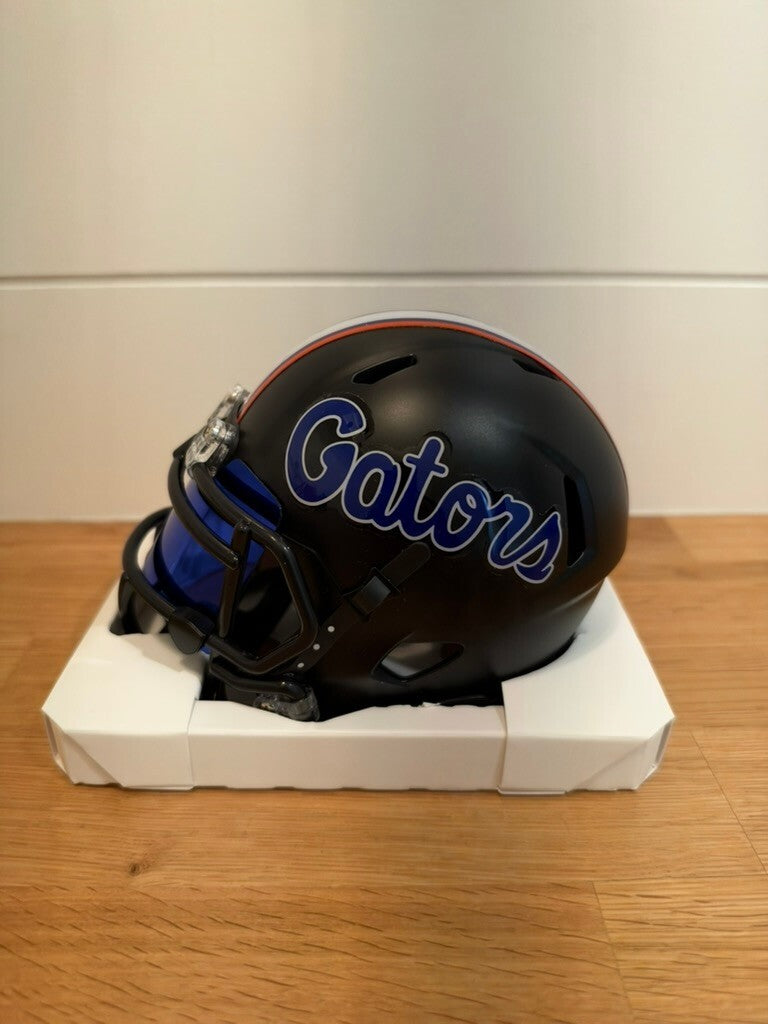 Ricky Pearsall Signed Florida Gators Black Speed Mini Helmet Beckett Blue Visor