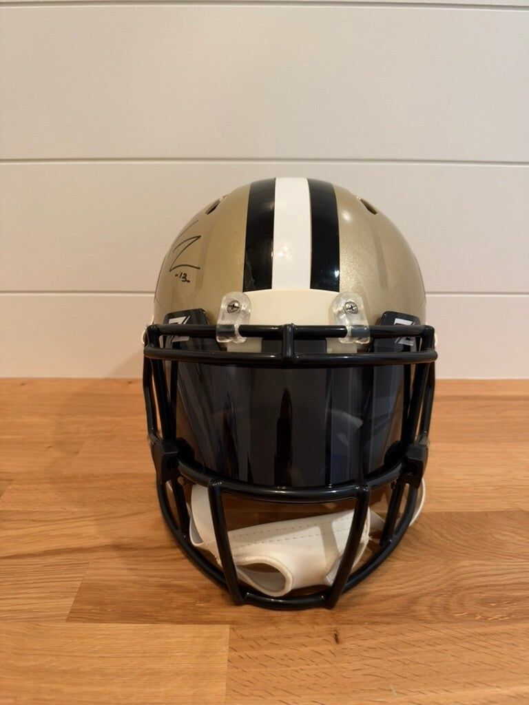 Michael Thomas Signed Saints Speed Authentic Full Size Helmet Visor JSA COA