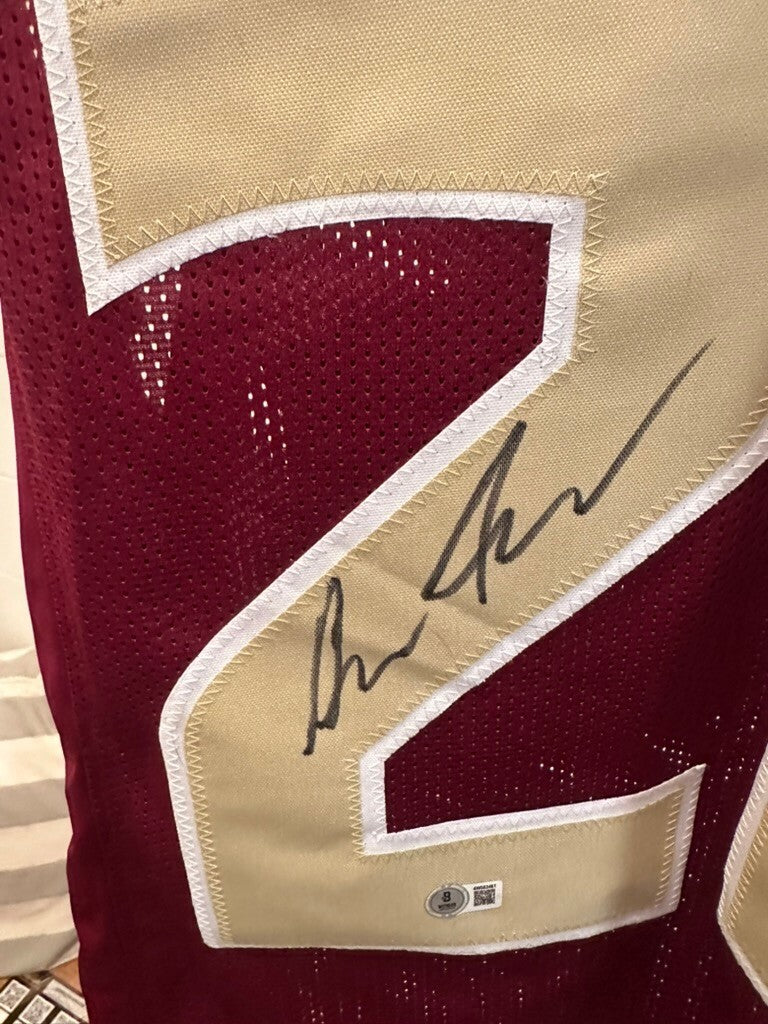 Asante Samuel Jr Signed Florida State Garnet Custom Jersey #26 Beckett