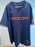 Nike Houston Space City Baseball Jersey Navy Blue Size XL