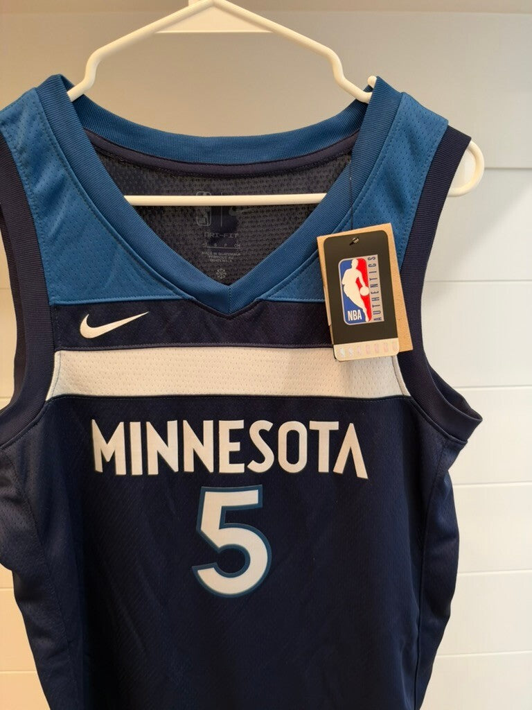 Anthony Edwards Timberwolves Nike Swingman Icon Jersey Men's Small 40 Navy NWT