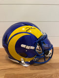 Jared Verse Signed Rams Full Size Speed Authentic Helmet Fanatics Blue Visor