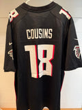 Kirk Cousins Atlanta Falcons Nike #18 Black Jersey Men's XL New With Tags