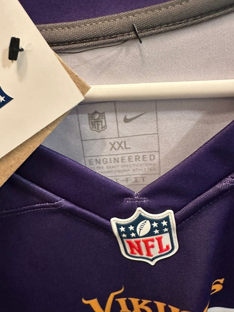 Justin Jefferson Signed Vikings Nike Legend Purple Jersey BAS Witnessed XXL