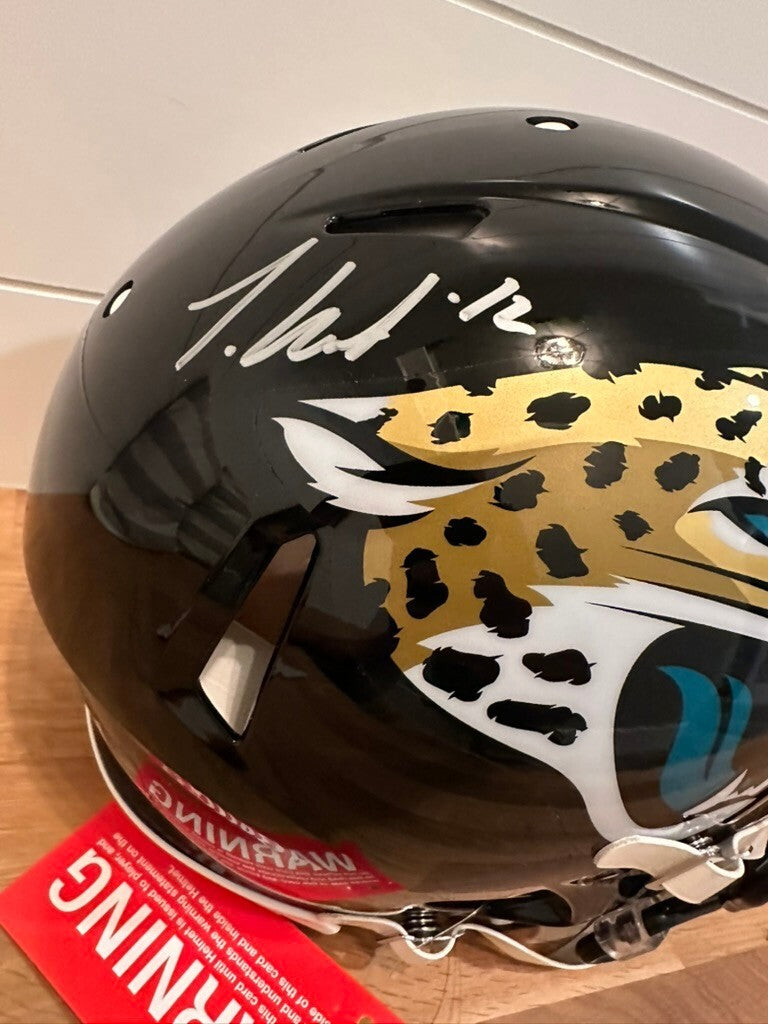 Travis Hunter Signed Jaguars Riddell Speed Authentic Helmet Fanatics #12