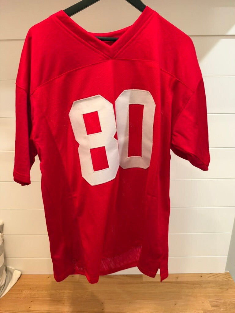 Charlie Becker Signed Indiana Hoosiers #80 Red Custom Jersey JSA Certified