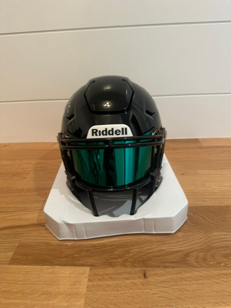 Travis Hunter Signed Jaguars SpeedFlex MIDI Helmet Beckett Teal Visor