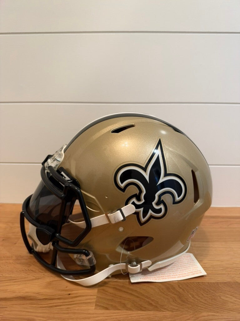 Michael Thomas Signed Saints Speed Authentic Full Size Helmet Visor JSA COA