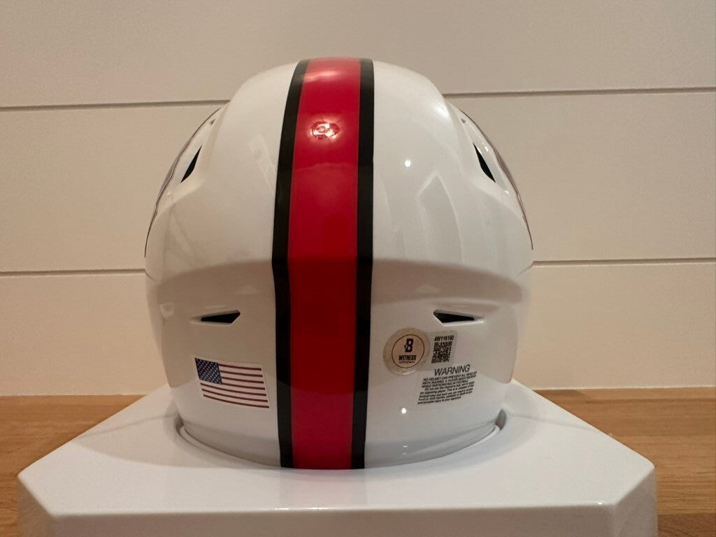 Steve Largent Signed Hall of Fame SpeedFlex MIDI Helmet HOF 95 Beckett Visor