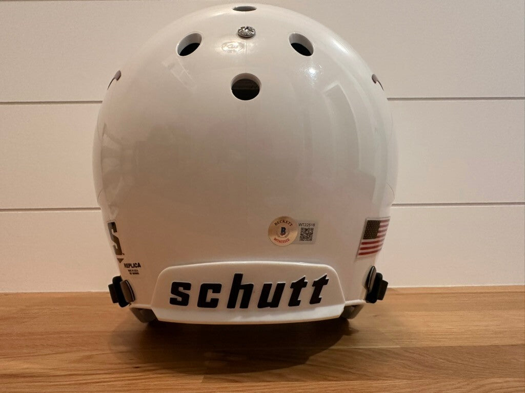 Quinn Ewers Signed Texas Longhorns Full Size Schutt Replica Helmet Beckett