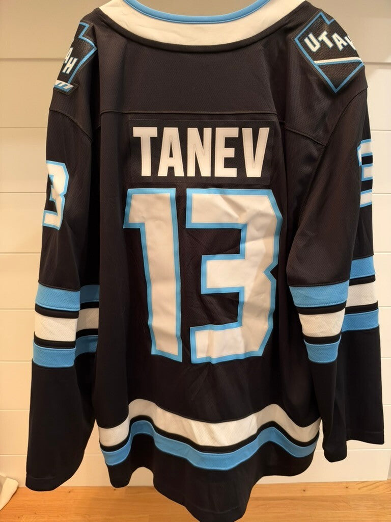 Brandon Tanev Utah Mammoth #13 Fanatics Breakaway Jersey Black Men's XL