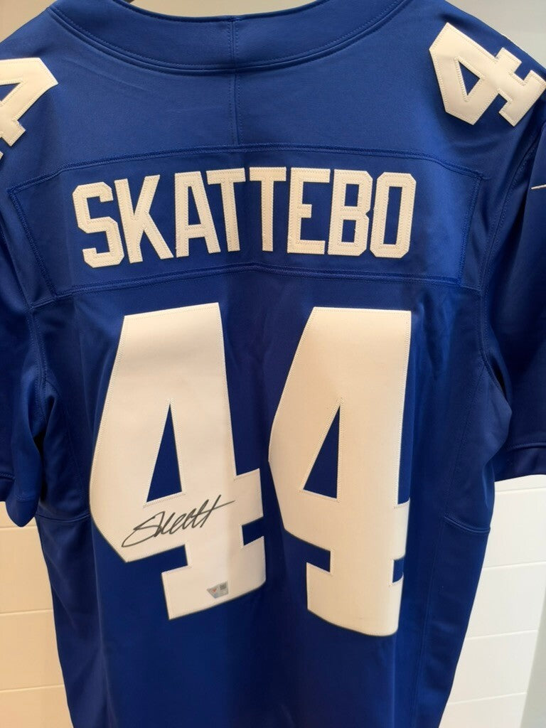 Cam Skattebo Signed Giants Nike Vapor Fuse Limited Jersey Fanatics L