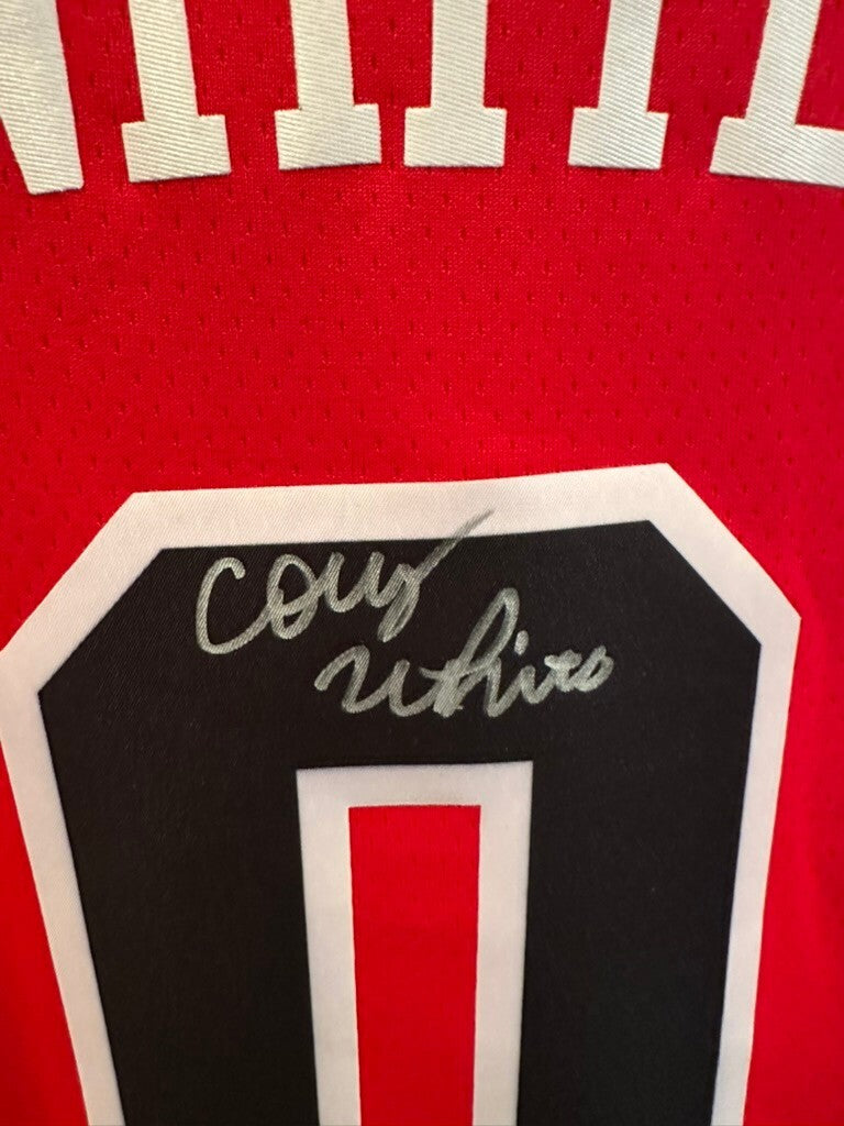 Coby White #0 Signed Chicago Bulls Nike Swingman Jersey Fanatics COA Sz 52