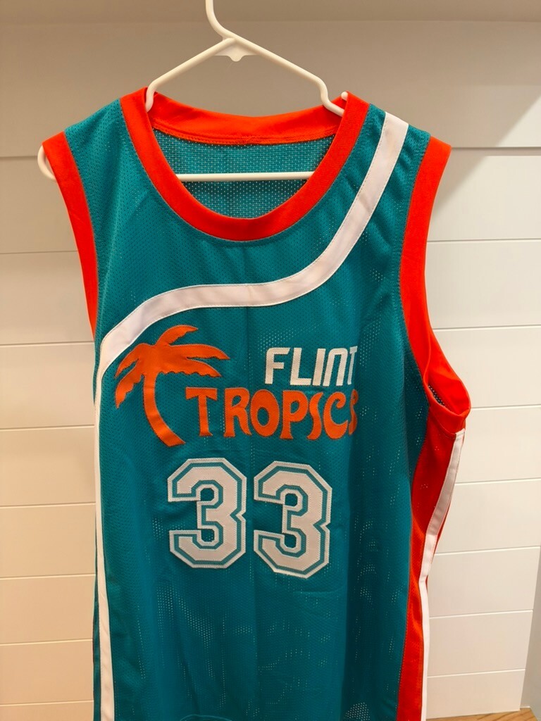 Will Ferrell Signed Jackie Moon Flint Tropics #33 Jersey Semi-Pro GA