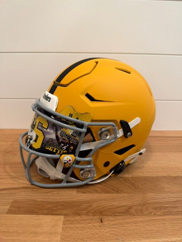 Jerome Bettis Signed Steelers Yellow Full Size SpeedFlex Helmet Beckett Visor