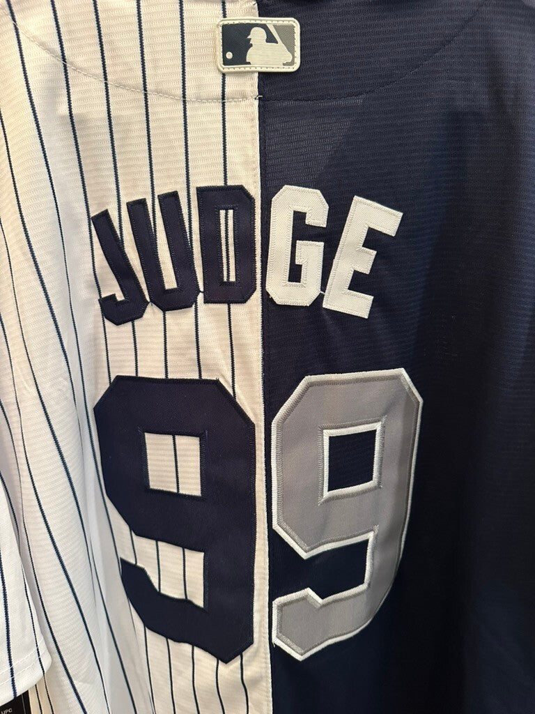 Nike New York Yankees Aaron Judge #99 Split Design Baseball Jersey XXL