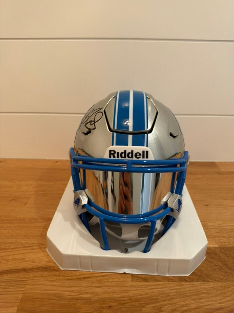 David Montgomery Signed Lions SpeedFlex MIDI Helmet Visor Fanatics
