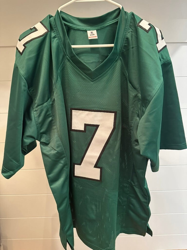 Michael Vick Signed Philadelphia Eagles Green Custom Jersey XL Beckett BAS