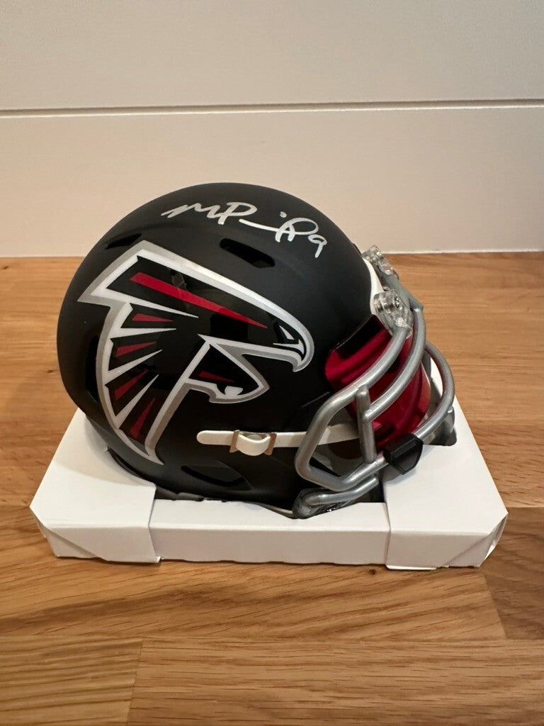 Michael Penix Jr Signed Falcons Speed Mini Helmet #9 Fanatics Authentic