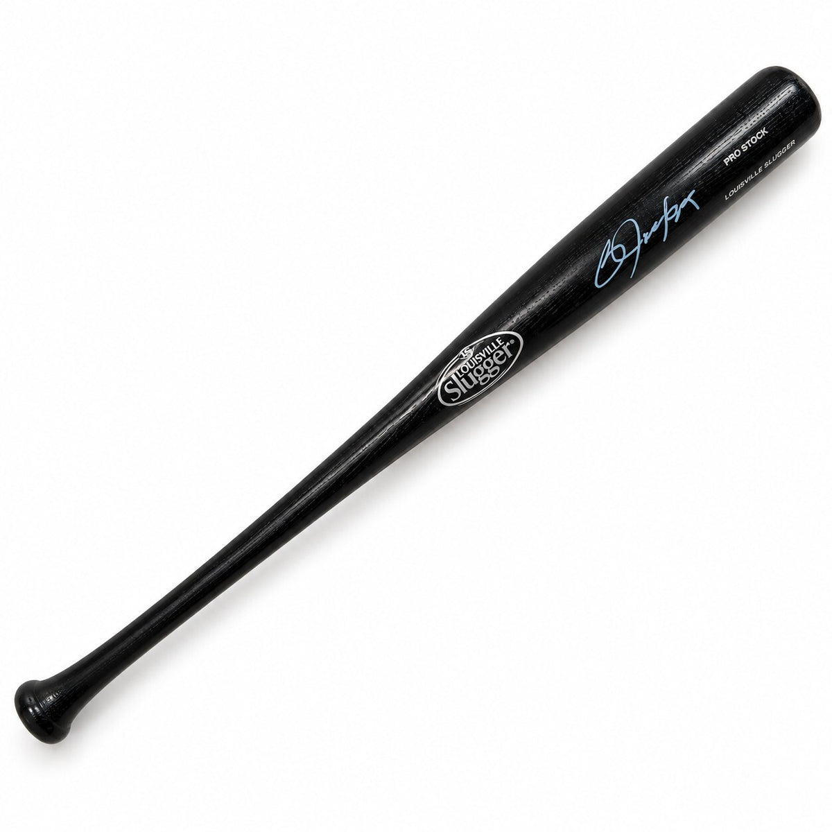 Bo Jackson Signed Louisville Slugger Black Pro Stock Bat JSA Witnessed With Case