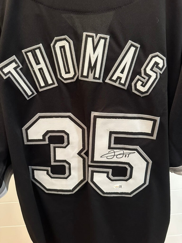 Frank Thomas Signed Chicago White Sox #35 Jersey – JSA Witnessed