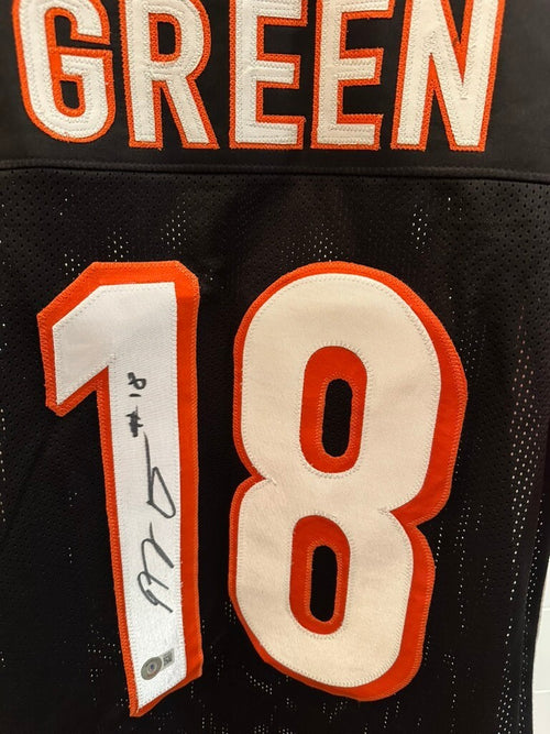 A.J. Green Signed Cincinnati Bengals #18 Jersey Beckett Witness Authenticated