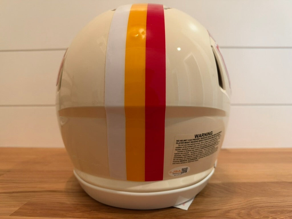 Andre Rison Signed Chiefs Retro Riddell Speed Authentic Full Size Helmet JSA