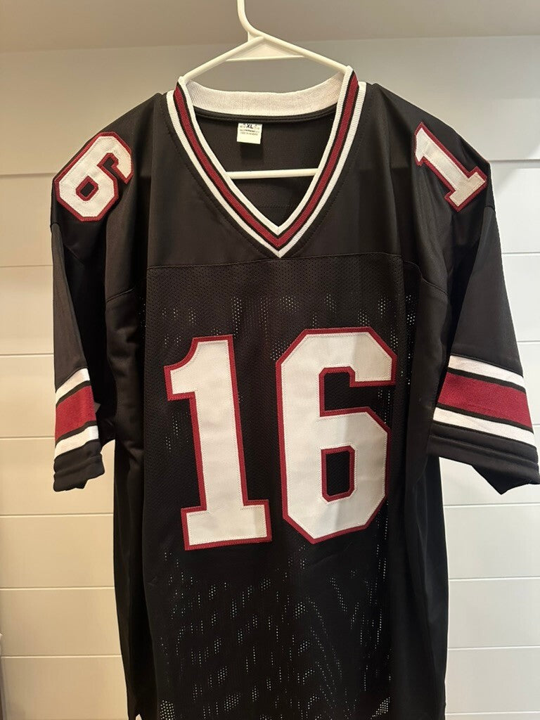 LaNorris Sellers Signed South Carolina Gamecocks #16 Black Jersey JSA COA XL