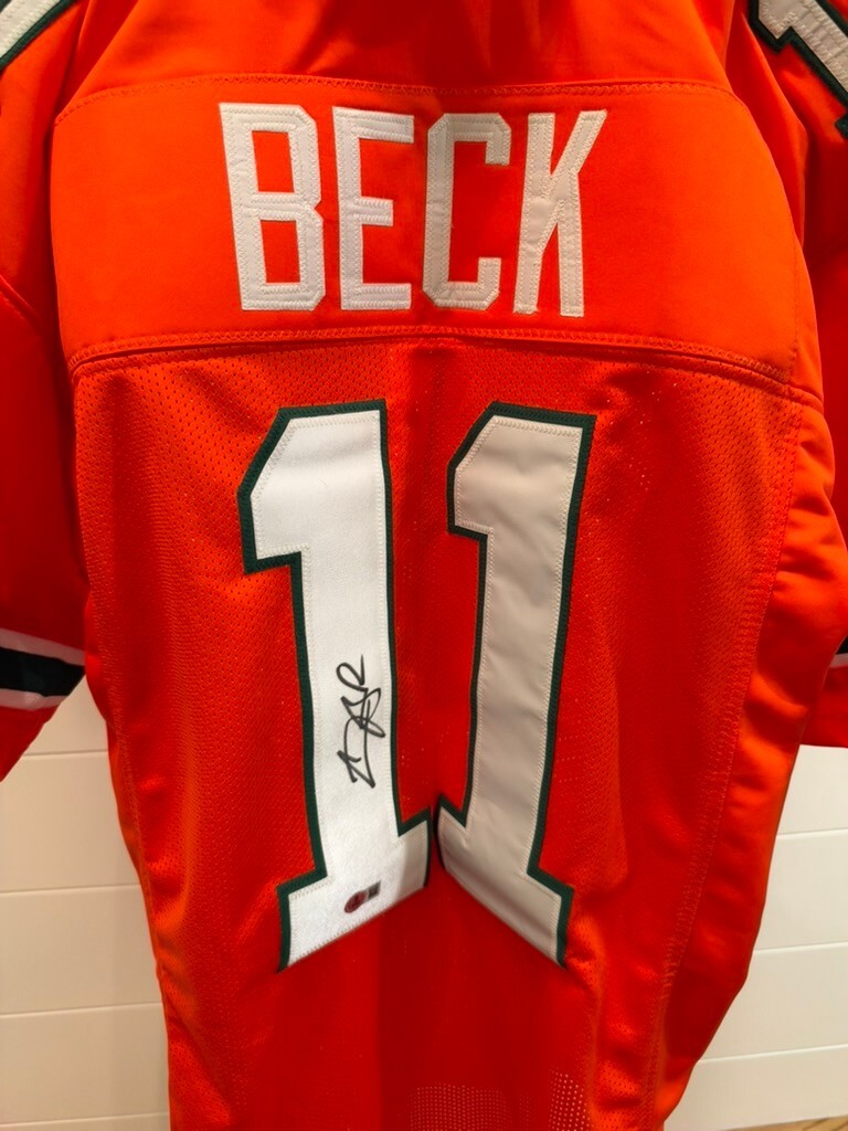 Carson Beck Signed Miami Hurricanes #11 Jersey BAS Witnessed COA