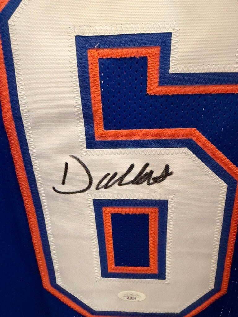 Dallas Wilson Signed Florida Gators Blue Custom Jersey #6 XL JSA COA