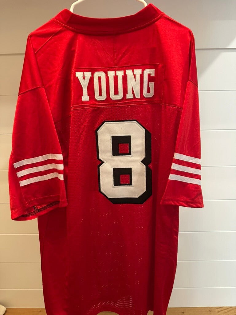 Mitchell & Ness NFL 1990 Steve Young #8 Replica Jersey Red XXXL
