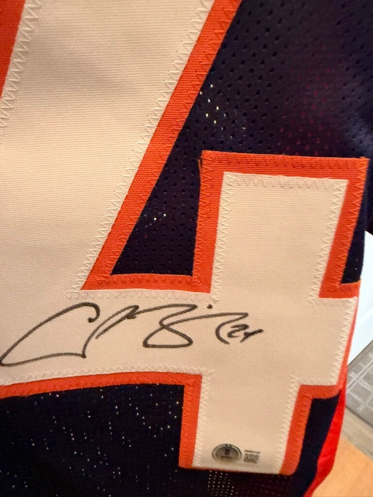 Champ Bailey Signed Denver Broncos Navy Custom Jersey XL #24 Beckett Witnessed