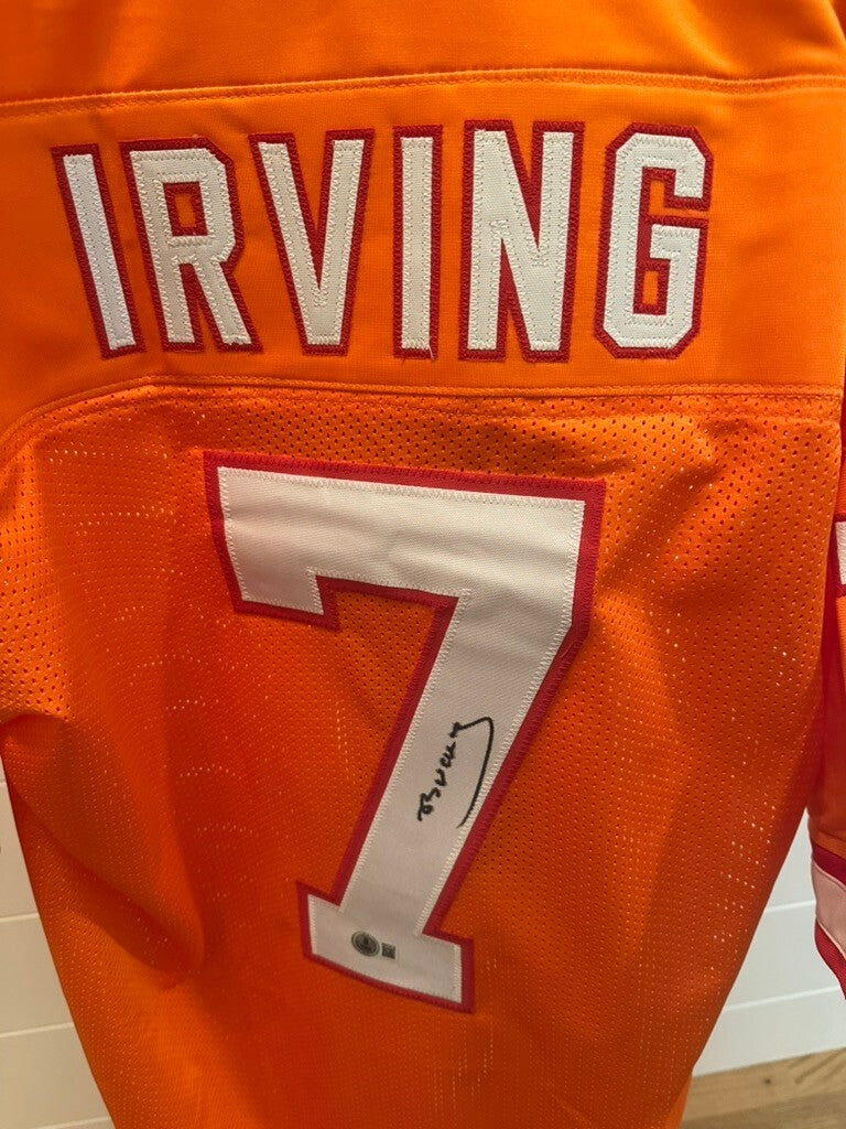 Bucky Irving Signed Buccaneers Creamsicle Jersey Beckett Witnessed
