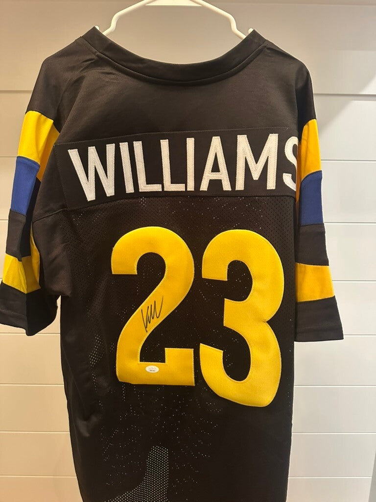 Kyren Williams Signed Los Angeles Rams Black Custom Jersey #23 JSA