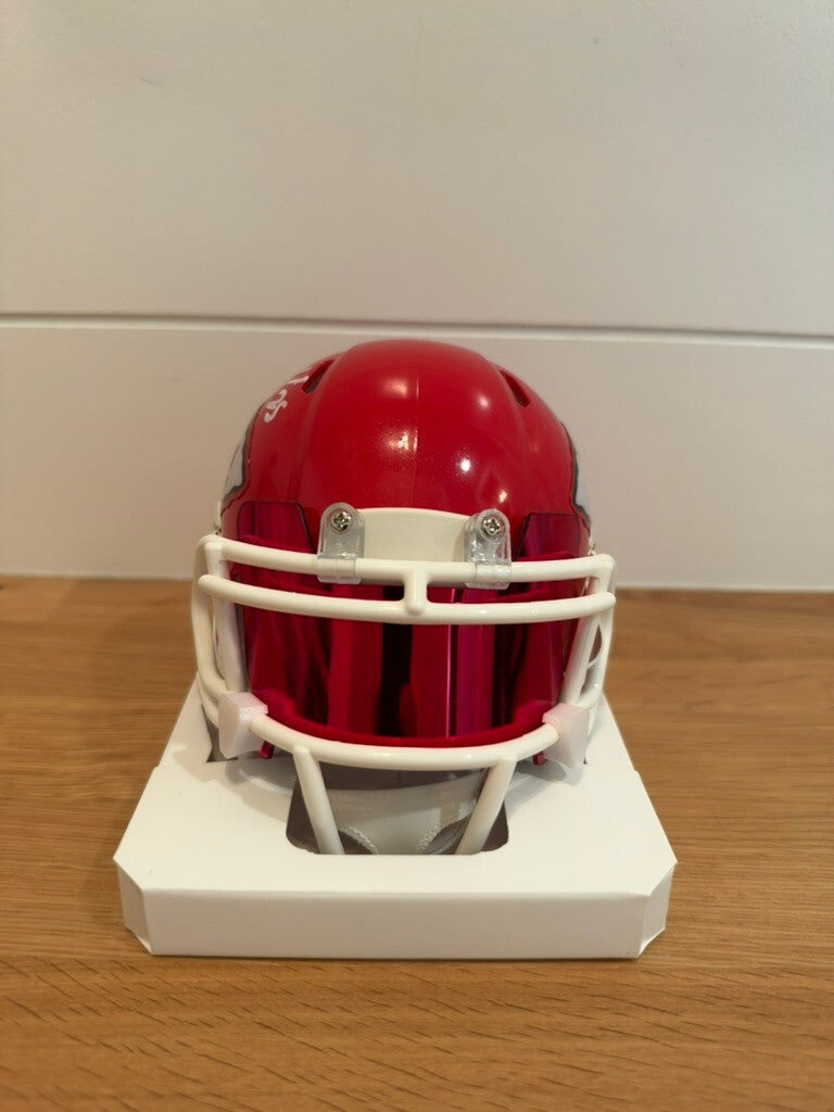 Jamaal Charles Signed Chiefs Riddell Speed Mini Helmet Fanatics COA Red Visor