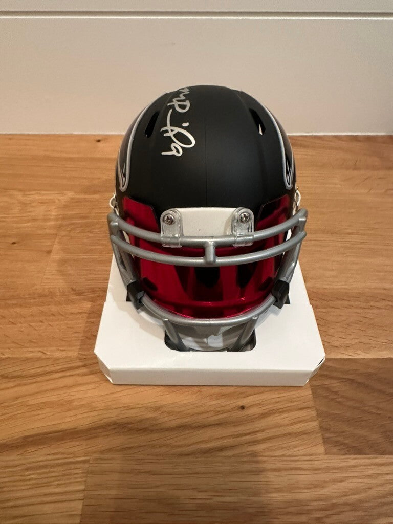 Michael Penix Jr Signed Falcons Speed Mini Helmet #9 Fanatics Authentic