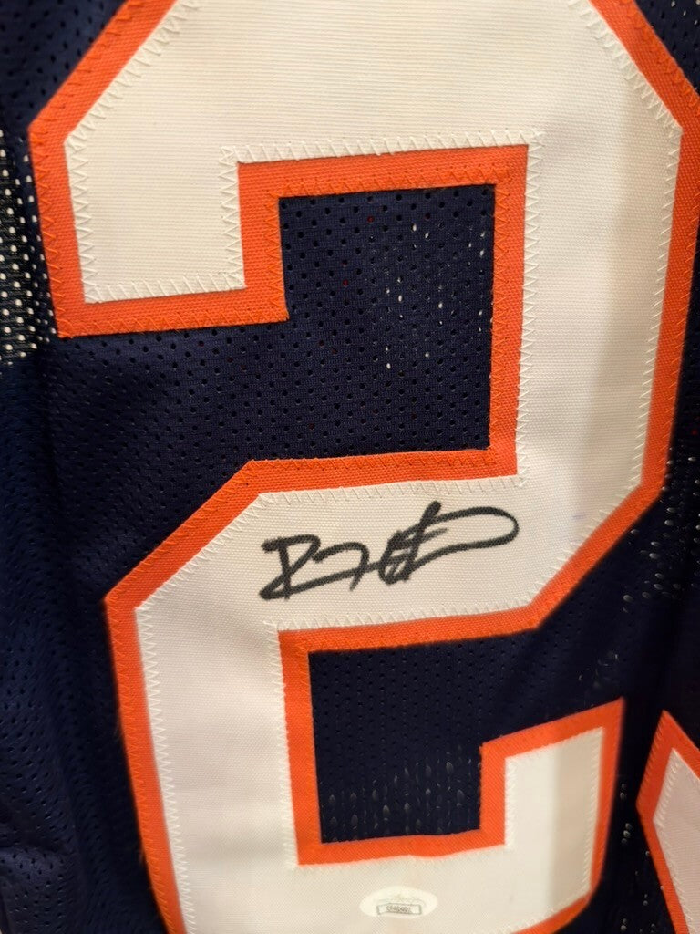 Devin Hester Signed Chicago Bears #23 Navy Custom Football Jersey JSA