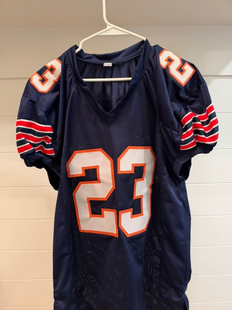 Devin Hester Signed Chicago Bears #23 Navy Custom Football Jersey JSA
