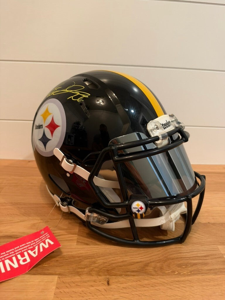 Rod Woodson Signed Steelers Riddell Authentic Full Size Helmet Beckett Witnessed