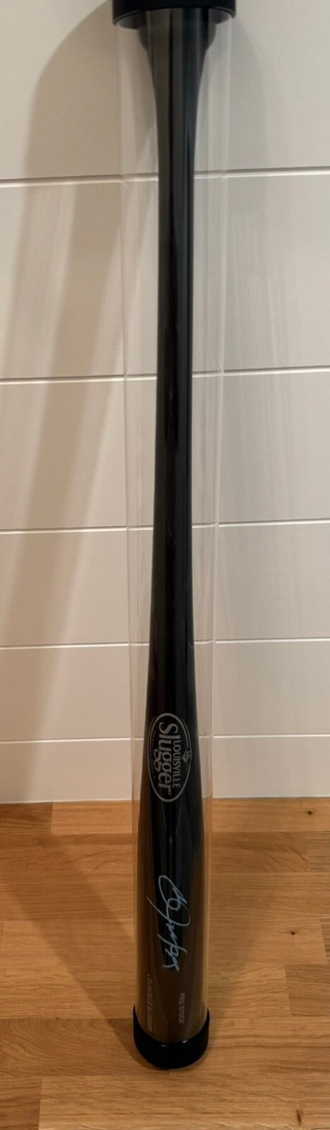 Bo Jackson Signed Louisville Slugger Black Pro Stock Bat JSA Witnessed With Case