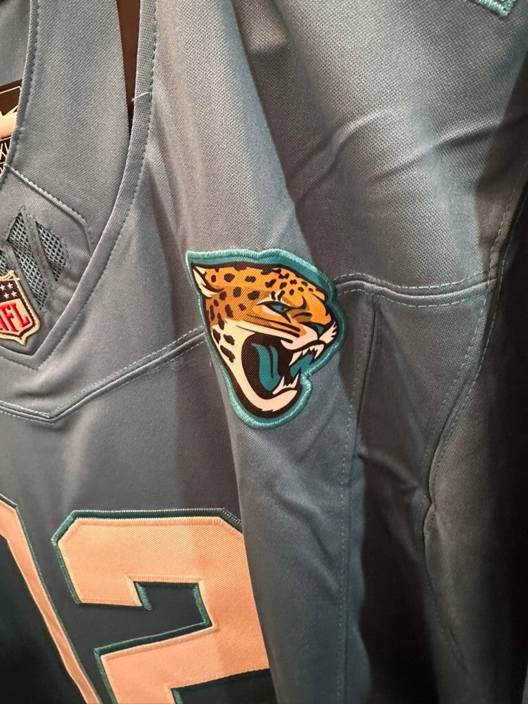 Travis Hunter #12 Jacksonville Jaguars Nike Dri-FIT Jersey Teal XL – New