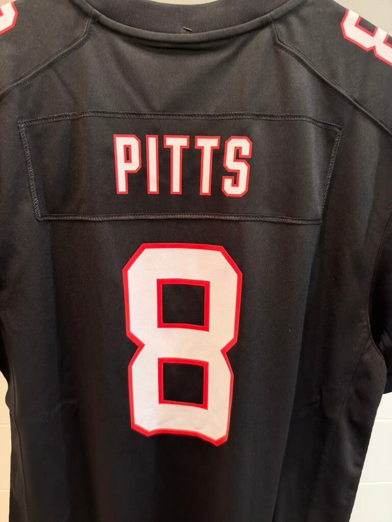Kyle Pitts Atlanta Falcons Nike Throwback Game Jersey Youth XL 18/20 Black #8