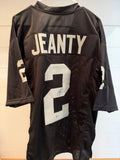 Ashton Jeanty Signed Las Vegas Raiders #2 Black Custom Jersey XL Beckett BAS