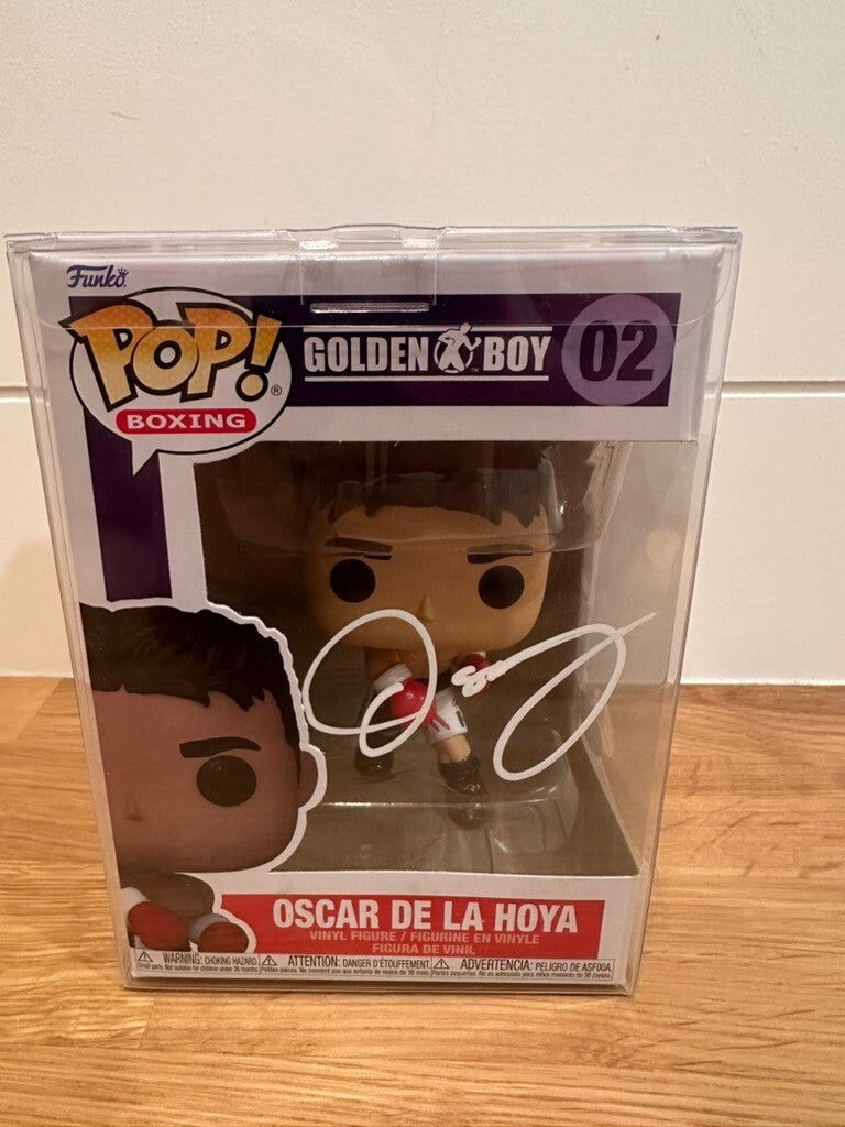 Oscar De La Hoya Signed Funko Pop Boxing Golden Boy #02 JSA WB838415