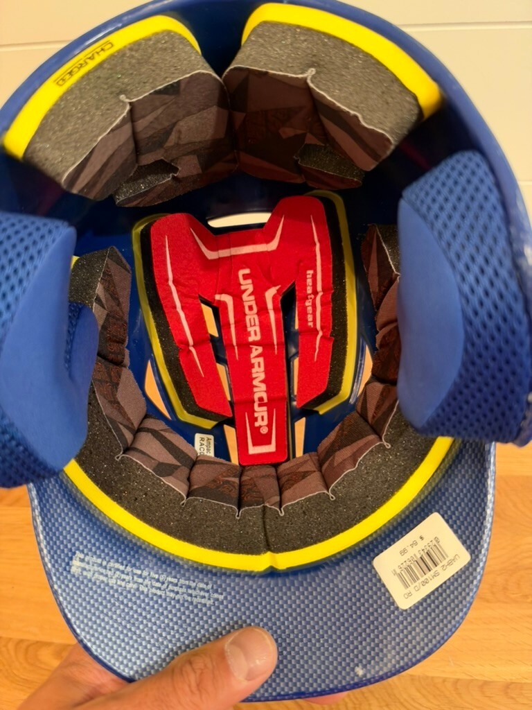 Dellin Betances Signed Under Armour Full Size Batting Helmet Leaf Witnessed
