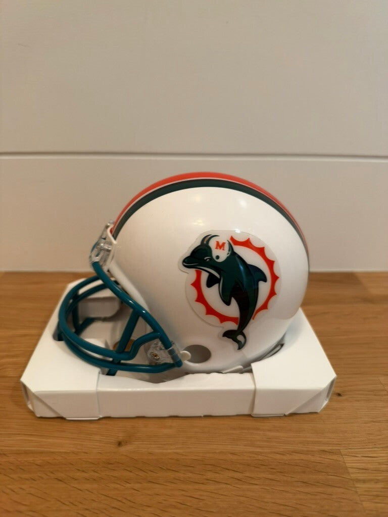 Jay Ajayi Signed Miami Dolphins Throwback Mini Helmet Beckett Witness Autograph