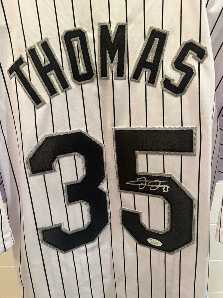 Frank Thomas Signed Chicago White Sox #35 Jersey – JSA Authenticated HOF