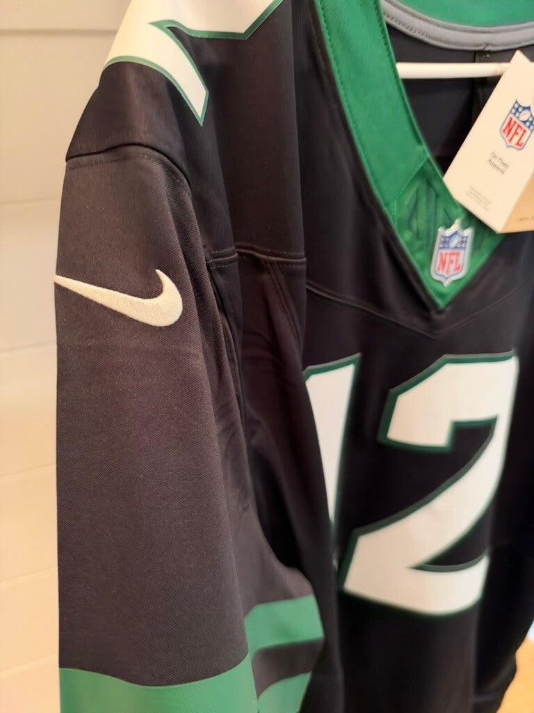 Joe Namath New York Jets Nike Dri-FIT #12 Black Jersey Men's XXL 2XL NWT